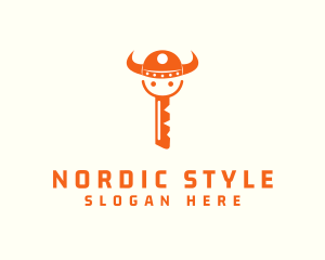 Norse Warrior Key logo design