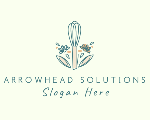 Organic Flower Whisk  logo design