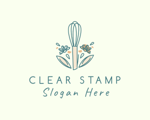 Organic Flower Whisk  logo design