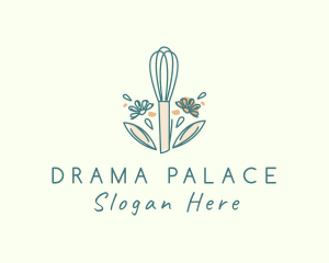 Organic Flower Whisk  logo design