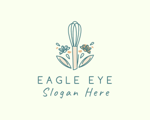 Organic Flower Whisk  logo design