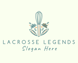 Organic Flower Whisk  logo design