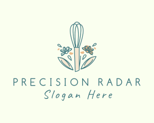 Organic Flower Whisk  logo design