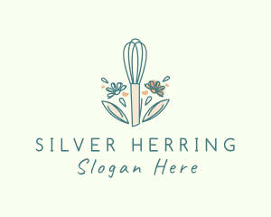 Organic Flower Whisk  logo design