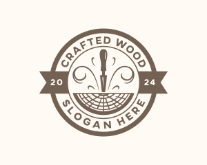 Wood Chisel Carpentry logo design