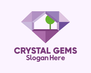 Real Estate House Gem logo design