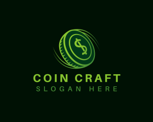 Coin - Dollar Coin Cash logo design