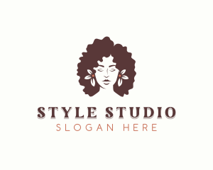 Hairdresser Salon Woman logo design