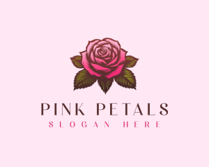 Rose Flower Plant logo design