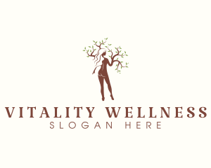 Wellness Tree Woman logo design