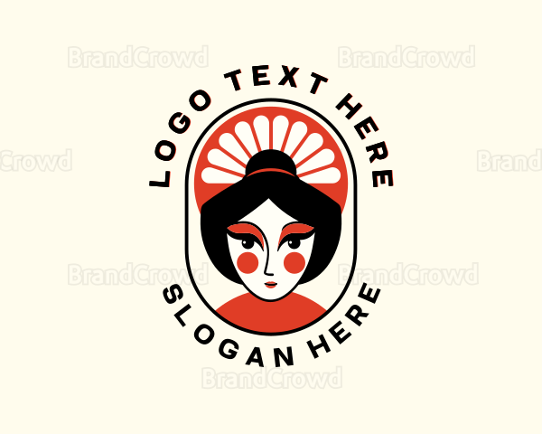 Oriental Asian Woman Logo