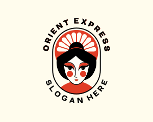 Oriental Asian Woman logo design