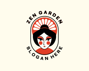 Oriental Asian Woman logo design