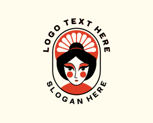 Oriental Asian Woman Logo