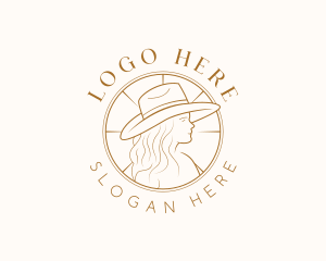 Cowgirl - Western Woman Rodeo logo design