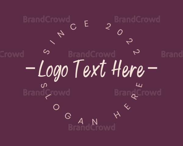 Circle Handwritten Business Logo