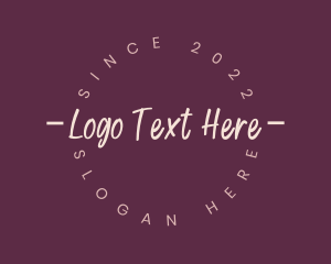 Interior Designer - Circle Handwritten Business logo design