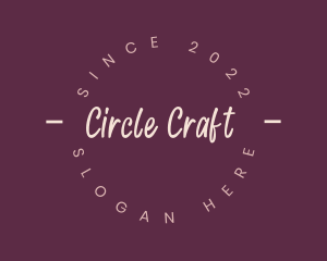 Circle Handwritten Business logo design
