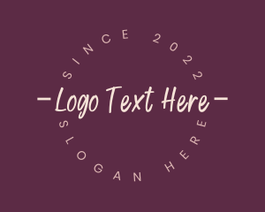 Apparel - Circle Handwritten Business logo design