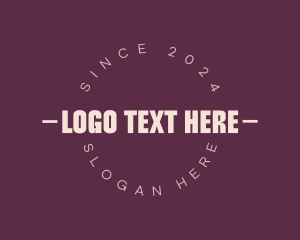 Hotel - Circle Handwritten Business logo design