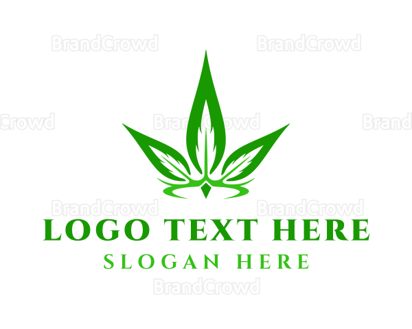 Organic Cannabis Crown Logo