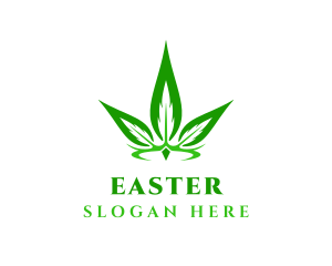Dispensary - Organic Cannabis Crown logo design