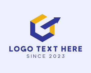 Lettering - Logistics Arrow Letter O Company logo design