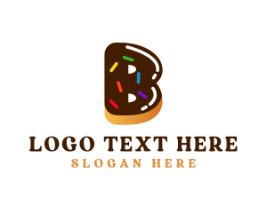 Mobius - Sweet Dessert Donut Letter B logo design