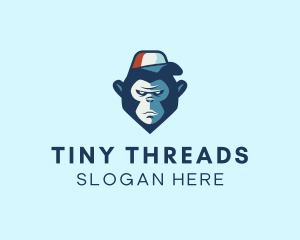 Trucker Hat Monkey logo design