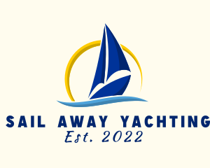 Yacht Boat Sailing logo design