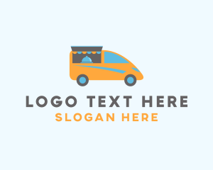 Food Van - Food Stall Van logo design