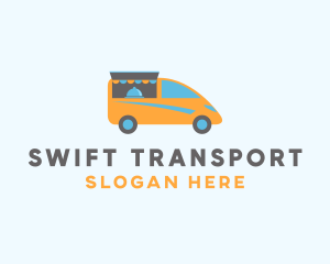Transporter - Food Truck Van logo design
