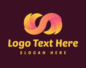 Loop - Fiery Infinite Sign logo design