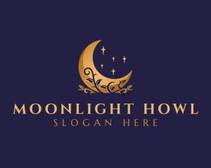 Flower Lunar Moon logo design