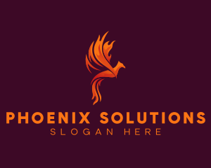 Phoenix Fire Bird  logo design