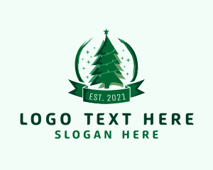 Festival - Christmas Tree Ornate logo design