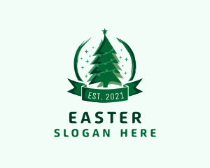 Christmas Tree Ornate Logo