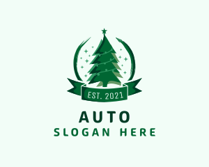 Christmas Tree Ornate Logo