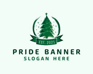 Christmas Tree Ornate logo design