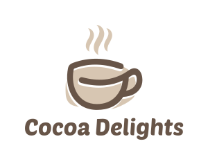 Hot Coffee Cup logo design