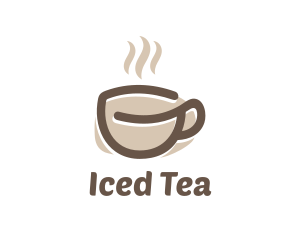 Hot Coffee Cup logo design