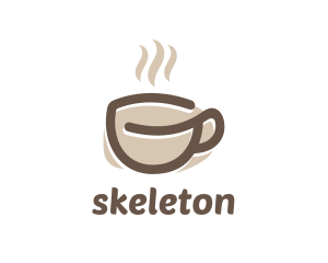 Hot Coffee Cup logo design