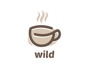 Mocha - Hot Coffee Cup logo design