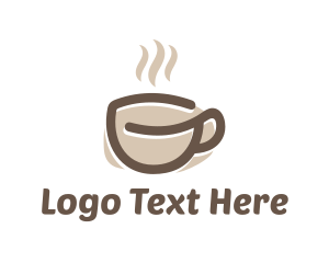 Mocha - Hot Coffee Cup logo design