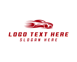 Sports Car - Supercar Racing Vehicle logo design