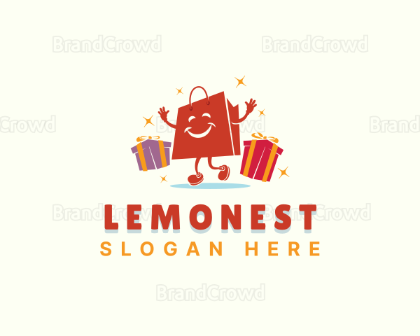 Gift Shopping Bag Logo