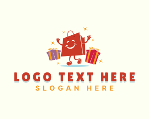 Mall - Gift Shopping Bag logo design