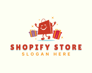 Gift Shopping Bag logo design