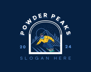 Snowboarding - Mountain Snowboarding Sports logo design