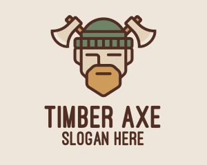 Lumberjack - Lumberjack Axe Man logo design